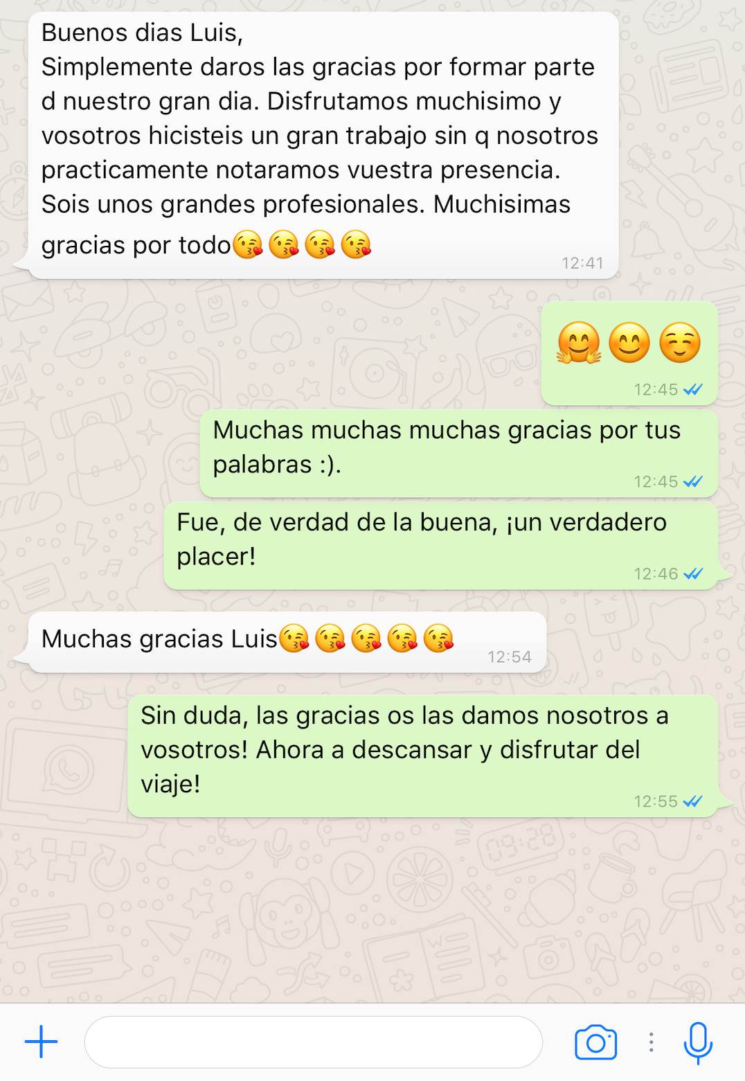 Captura del testimonio de Resumen de comentario de Bea